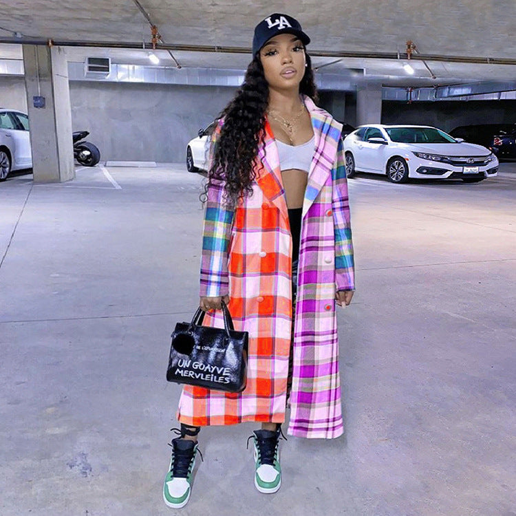 Multicolor Plaid Jacket