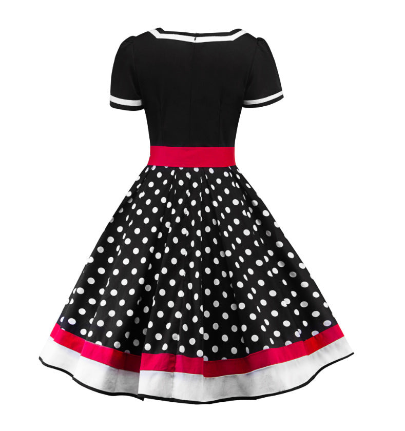 Retro Women's Polka Dot Dress