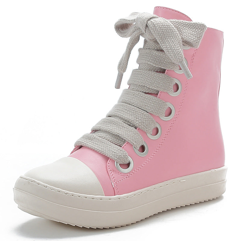 Street Style Leather Boots