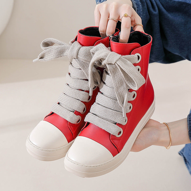 Street Style Leather Boots
