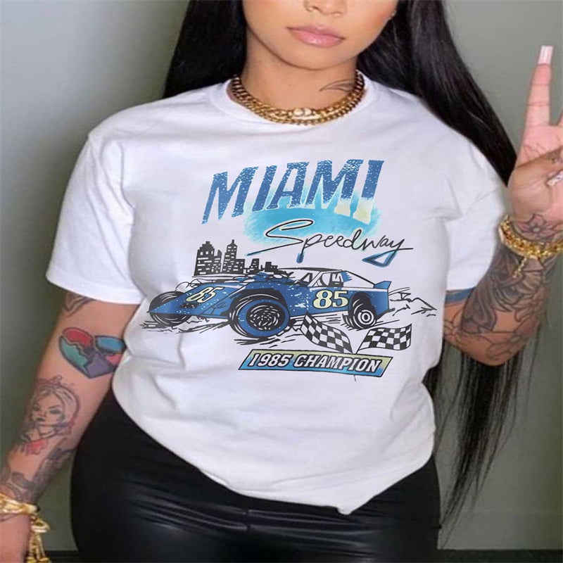 Miami Speedway Racer Tee