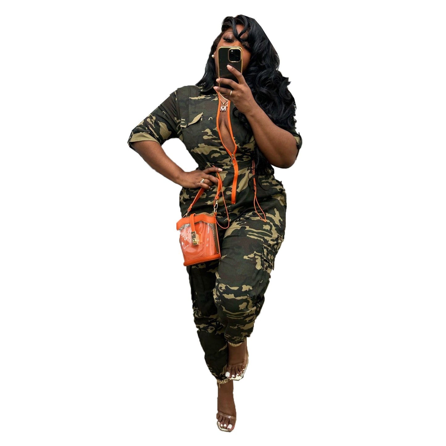 Camouflage Loose Fit Jumpsuit