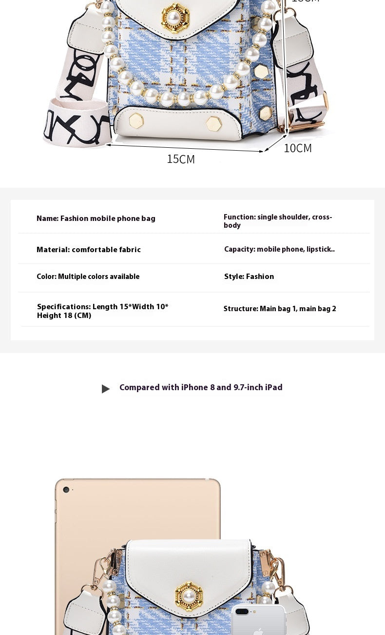 Pearl Lining Classic Shoulder Bag