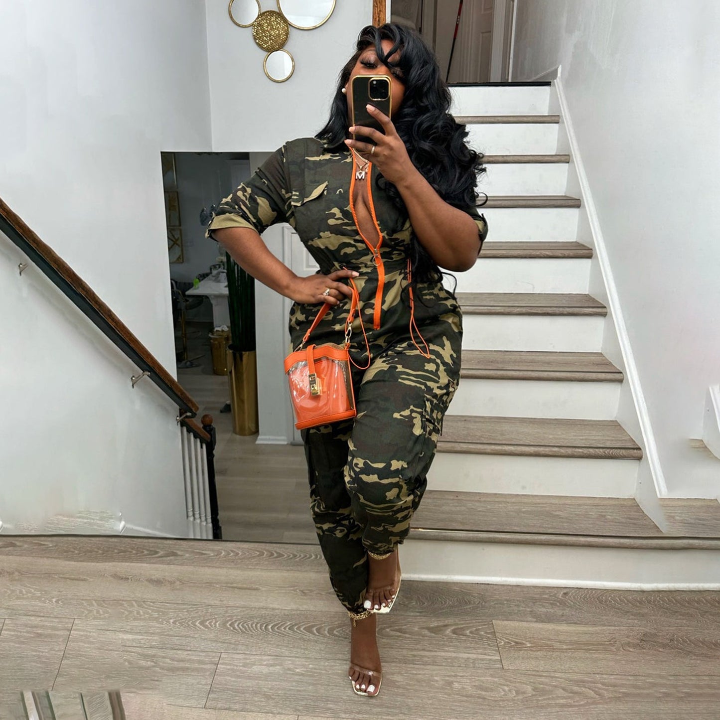Camouflage Loose Fit Jumpsuit