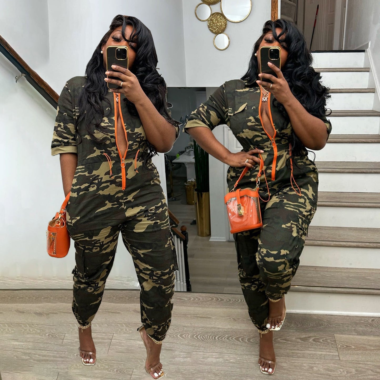 Camouflage Loose Fit Jumpsuit