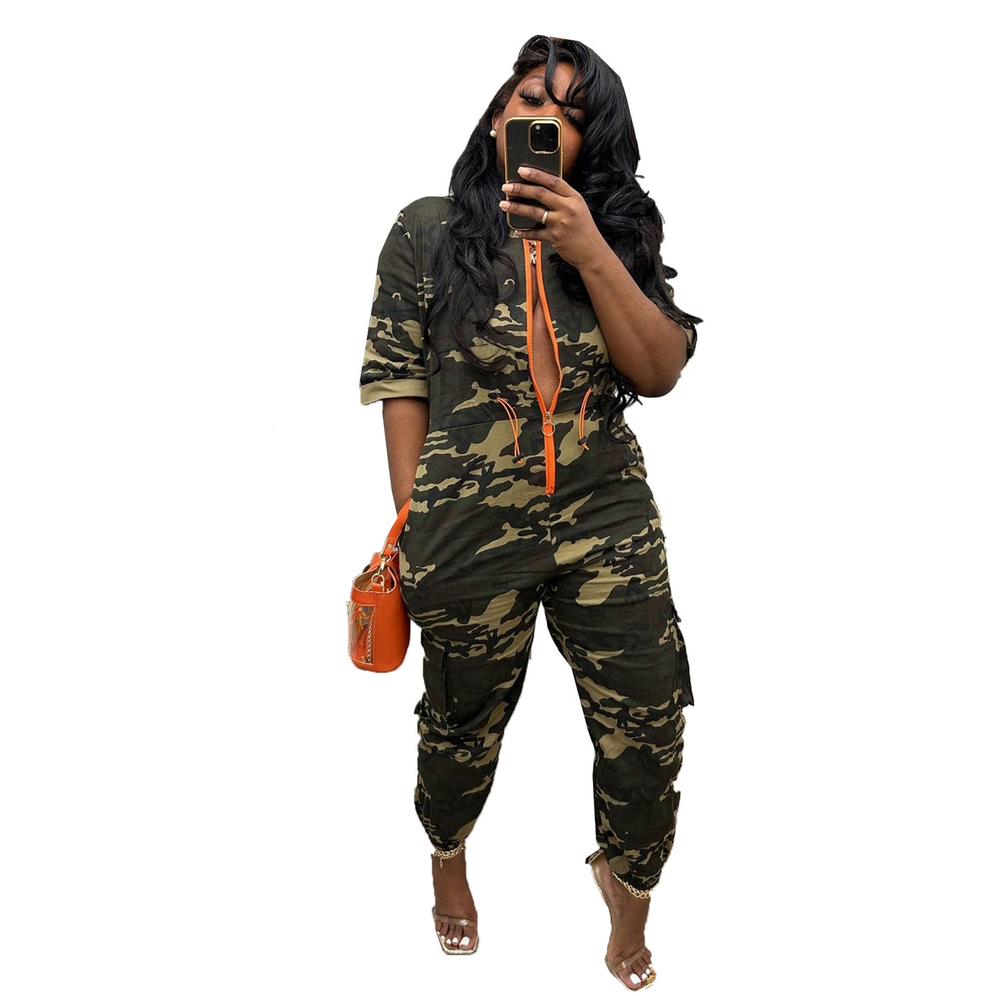 Camouflage Loose Fit Jumpsuit