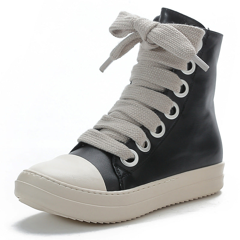 Street Style Leather Boots