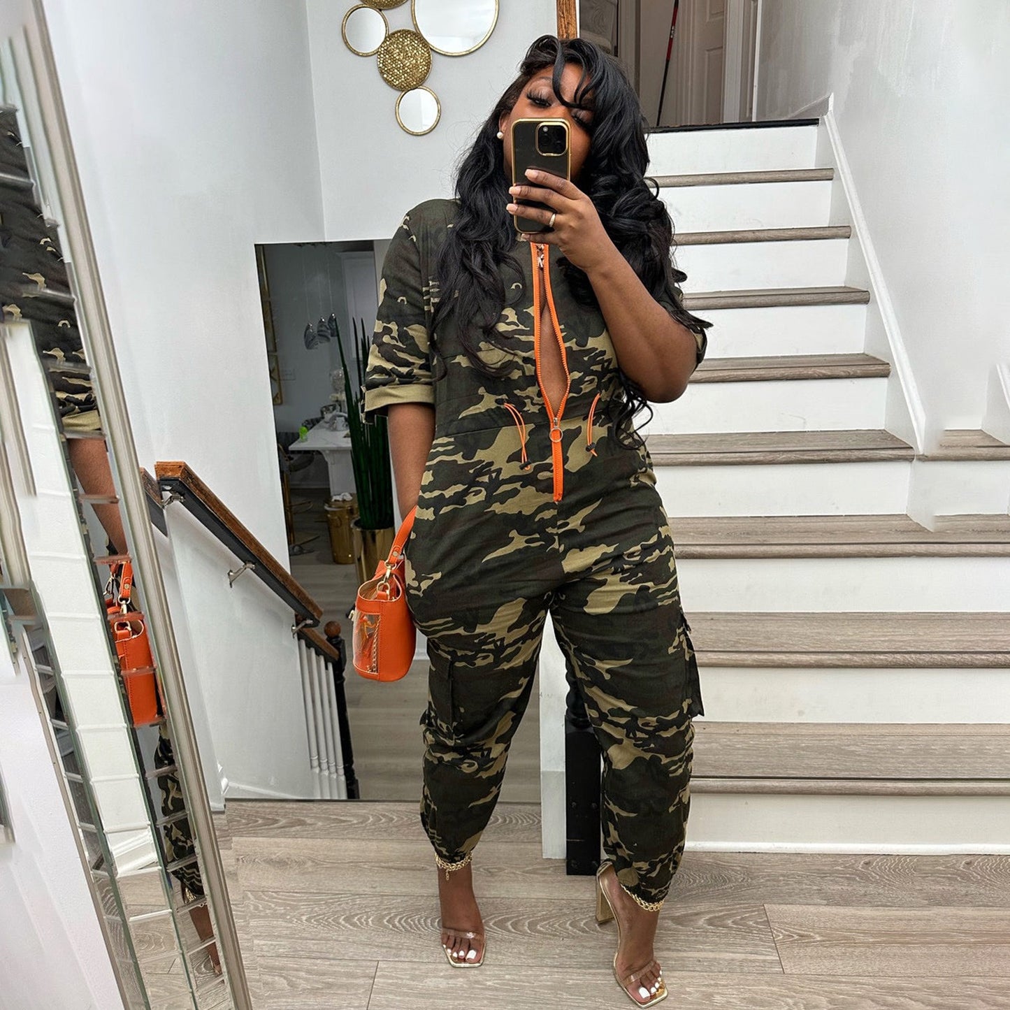 Camouflage Loose Fit Jumpsuit
