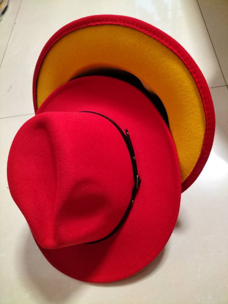 Flat Brim Fedora Jazz Hat