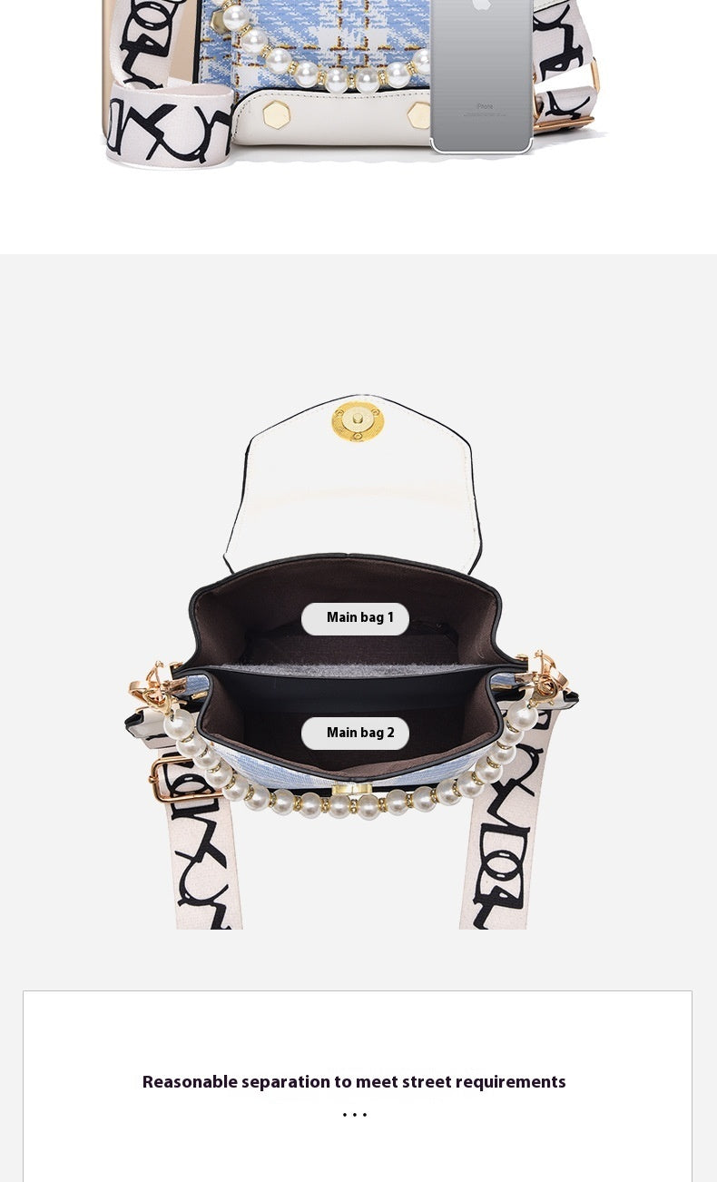 Pearl Lining Classic Shoulder Bag