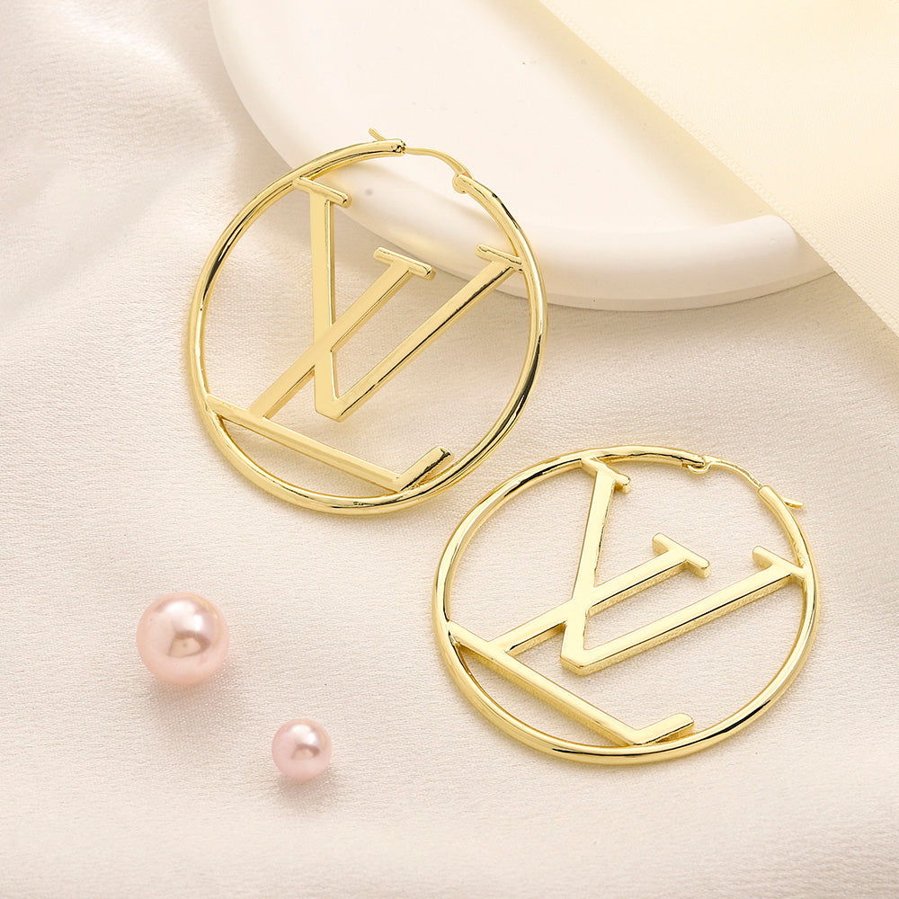 Large Gold Hoop Earrings