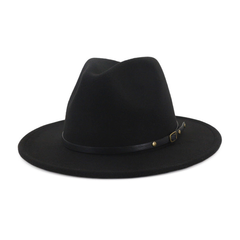 Flat Brim Fedora Jazz Hat