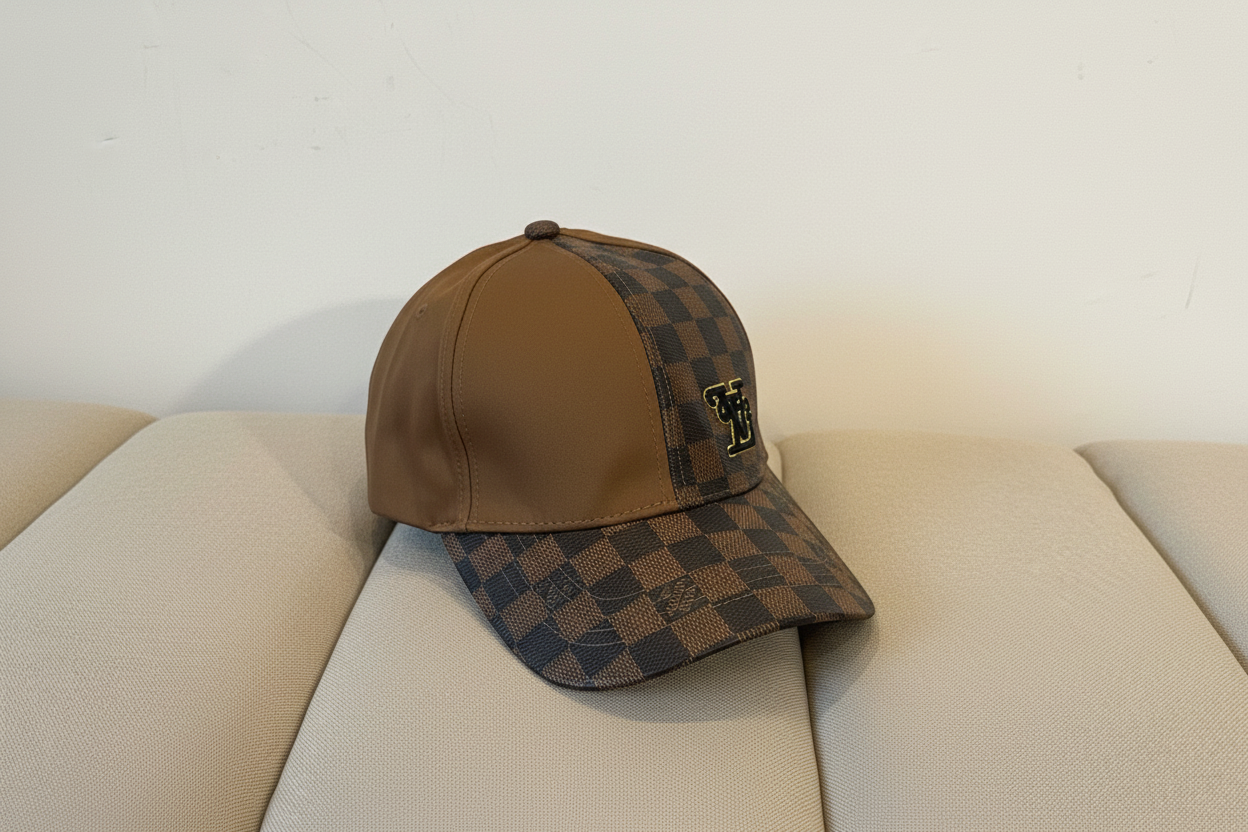 Luxury Checkered Cap