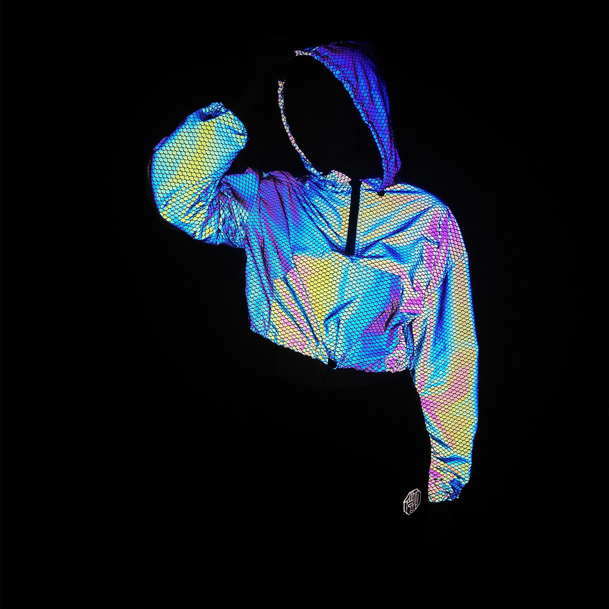 Reflective Ladies Hooded Pullover