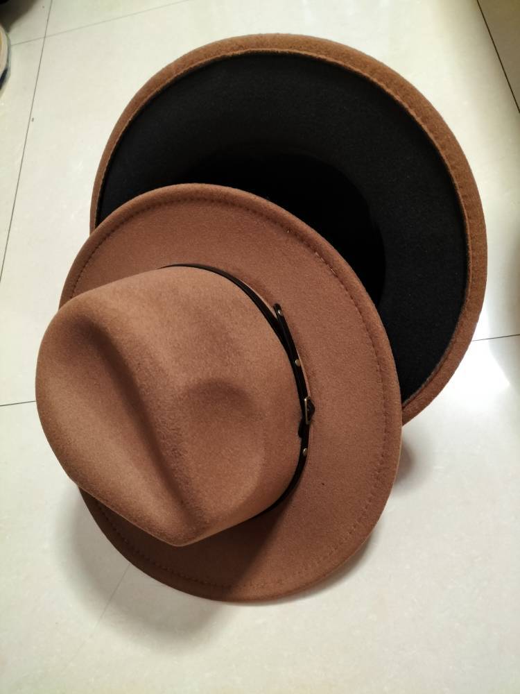 Flat Brim Fedora Jazz Hat