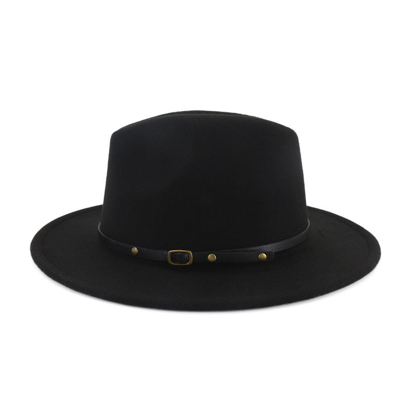 Flat Brim Fedora Jazz Hat