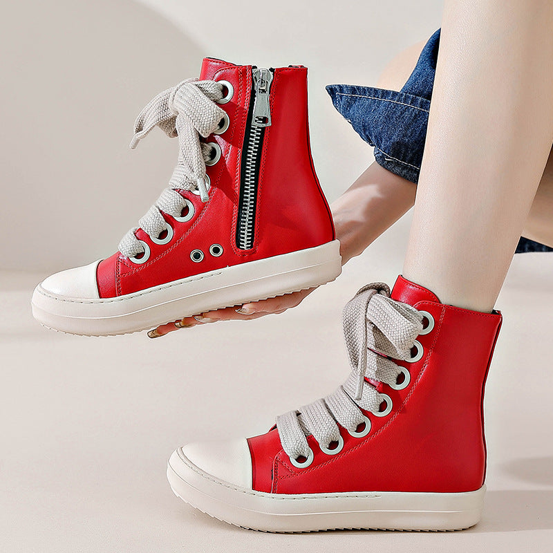 Street Style Leather Boots