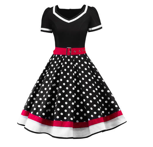 Retro Women's Polka Dot Dress