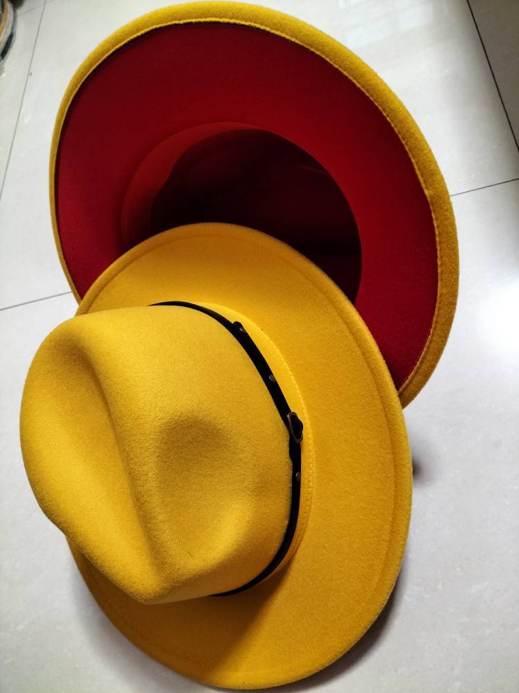 Flat Brim Fedora Jazz Hat