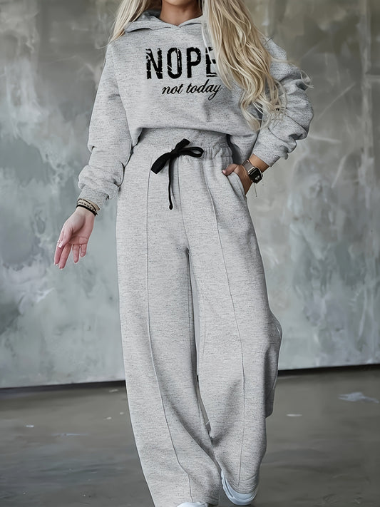 "Nope Not Today" Two Piece Set