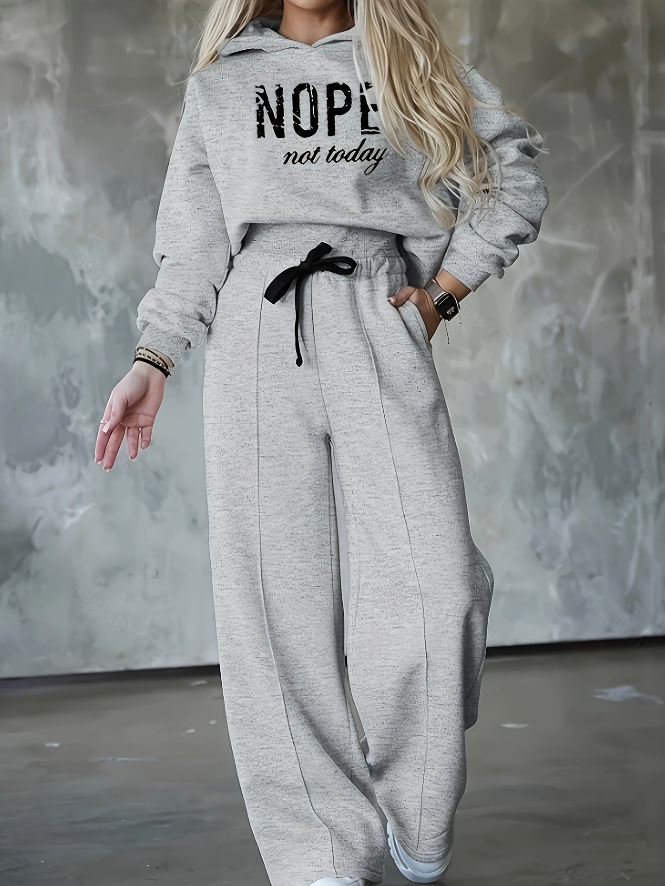 "Nope Not Today" Two Piece Set