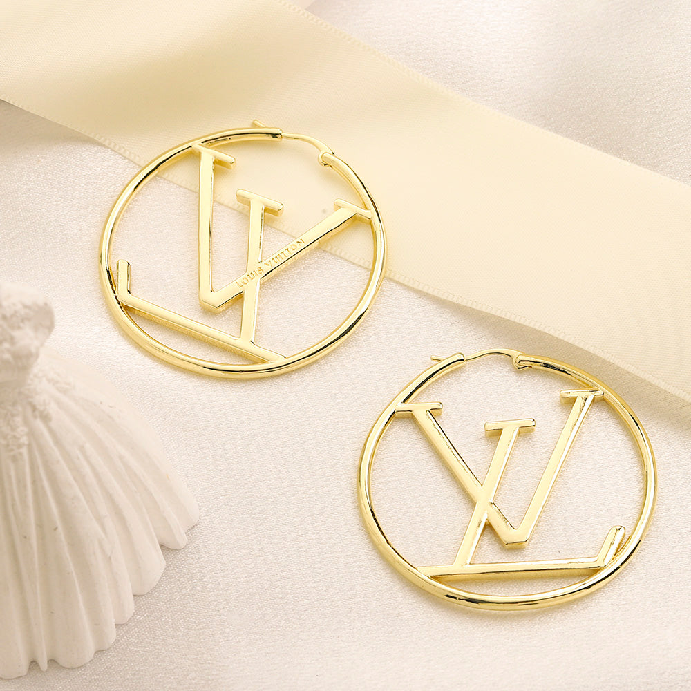 Large Gold Hoop Earrings