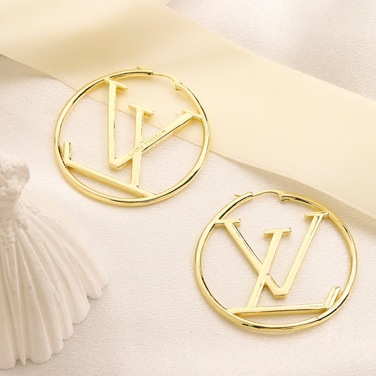 Large Gold Hoop Earrings