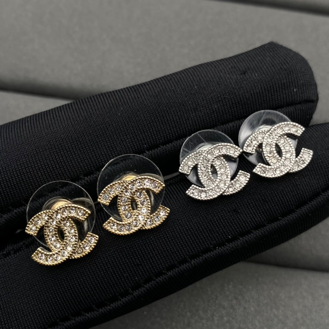 Small Stud Logo Earrings