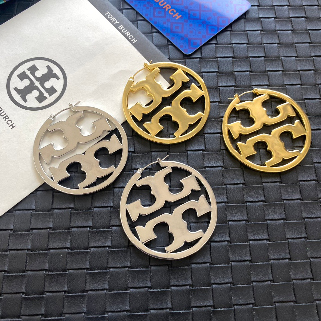 TB Inspired Hoops Earrings