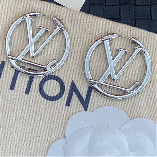 Luxury Silver Hoops
